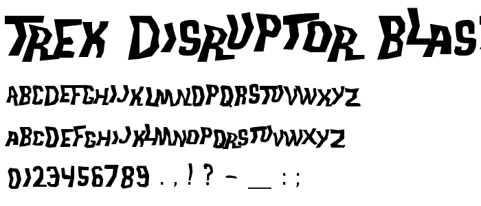 Trek Disruptor Blast font
